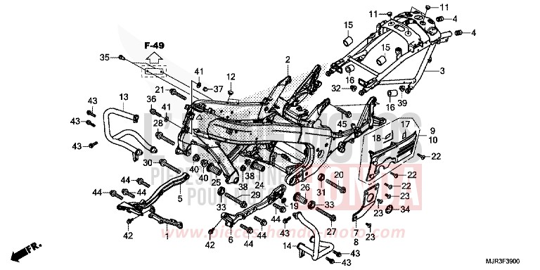 CARROSSERIE DE CHASSIS de F6C "Valkyrie" GRAPHITE BLACK (NHB01) 2015